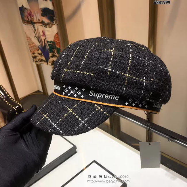 LV聯名supreme 四季百搭貝蕾帽 6881999 LLWJ7365